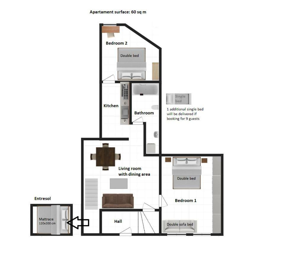 Stylish 2 Bedroom Apartment Morsztynowska Street คราคูฟ ภายนอก รูปภาพ